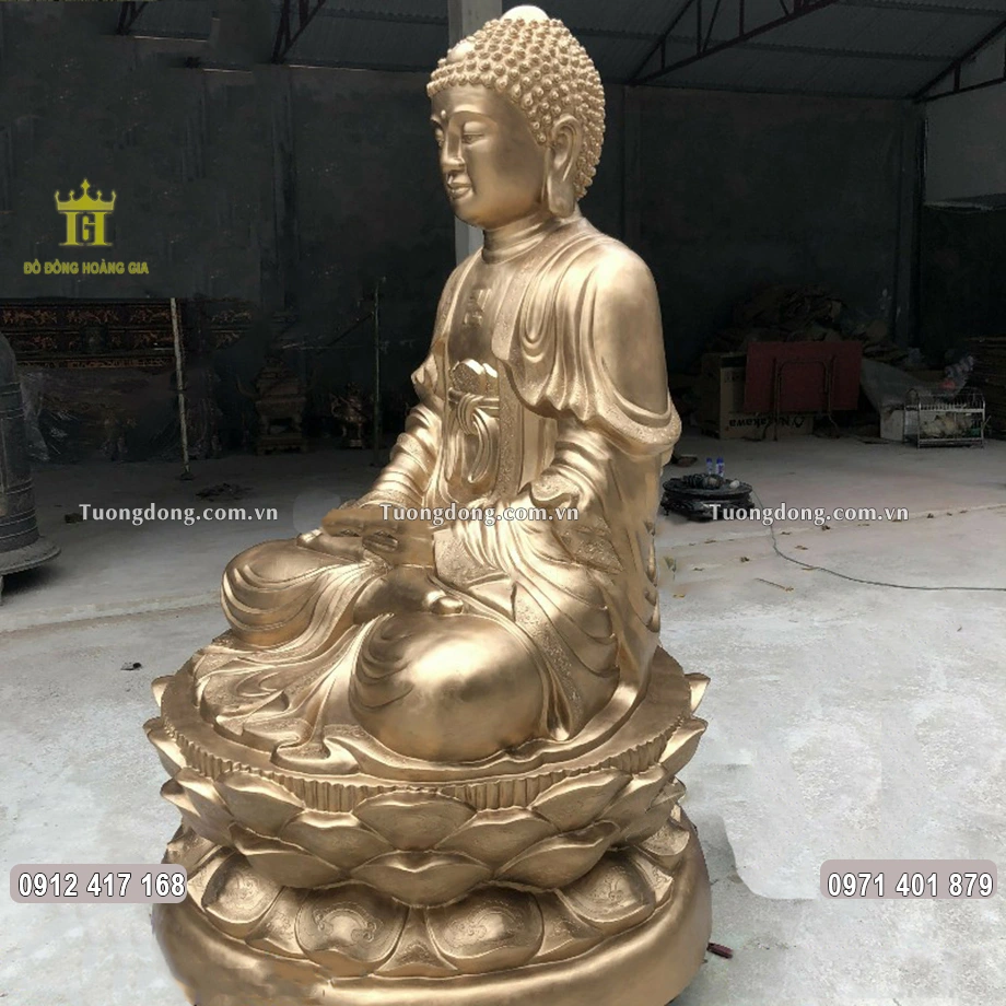 Hình ảnh nhìn nghiêng của bức tương Phật